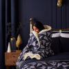 Night Lark Cosy Sherpa Throw With Festive Trees