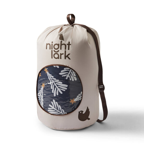 Night lark cosy sherpa throw with festive trees - image 4