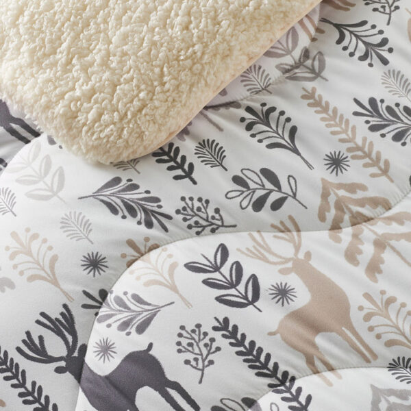 Night lark cosy sherpa throw scandi winter - image 2