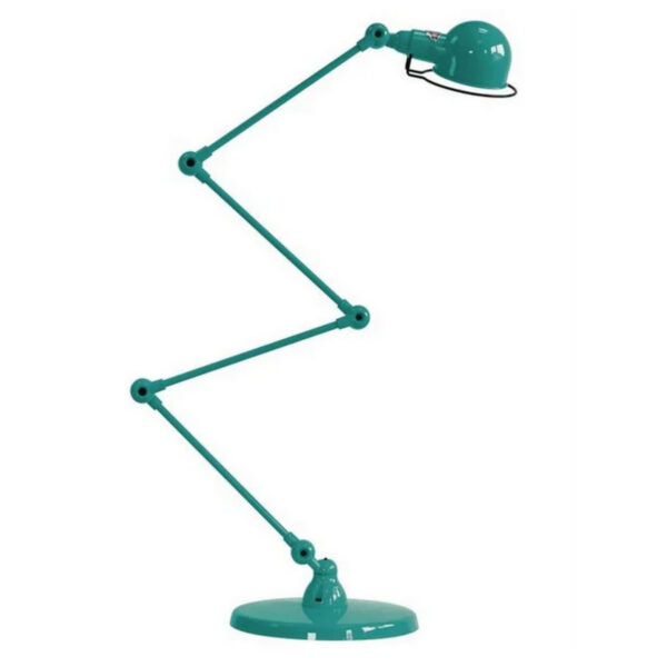 Jielde Signal Zigzag 4 Arm Desk or Floor Lamp, Water Blue