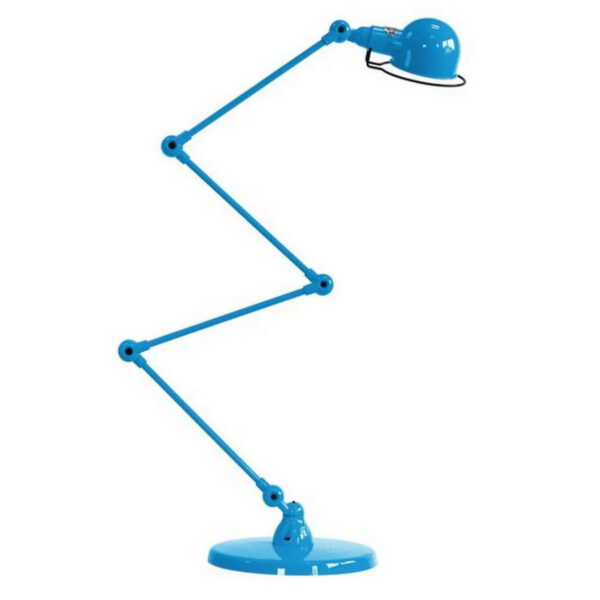 Jielde Signal Zigzag 4 Arm Desk or Floor Lamp, Light Blue