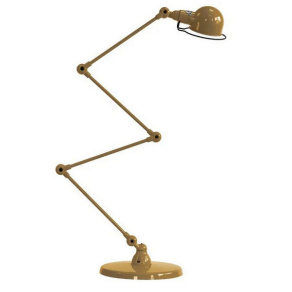 Jielde Signal Zigzag 4 Arm Desk or Floor Lamp, Pearl Gold