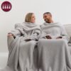 Teddy Fleece Sleeved Blanket for Two