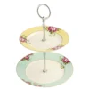 Aynsley Archive Rose Two-Tiered Cake Stand
