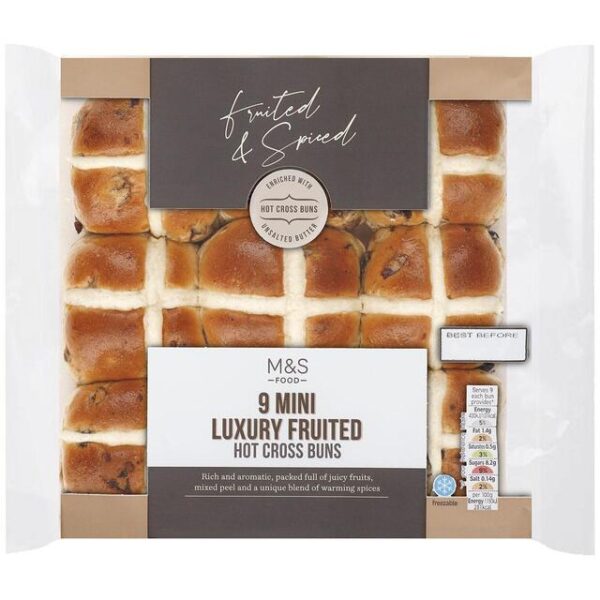 M&S Luxury Mini Hot Cross Buns