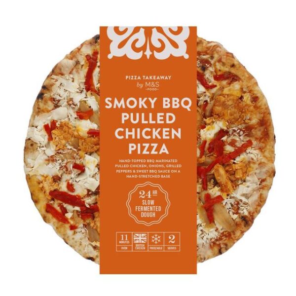 M&S Smoky BBQ Pulled Chicken Woodfired & Stonebaked Pizza