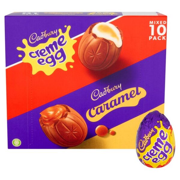Cadbury Mixed Caramel & Creme Egg Chocolate 10 Pack