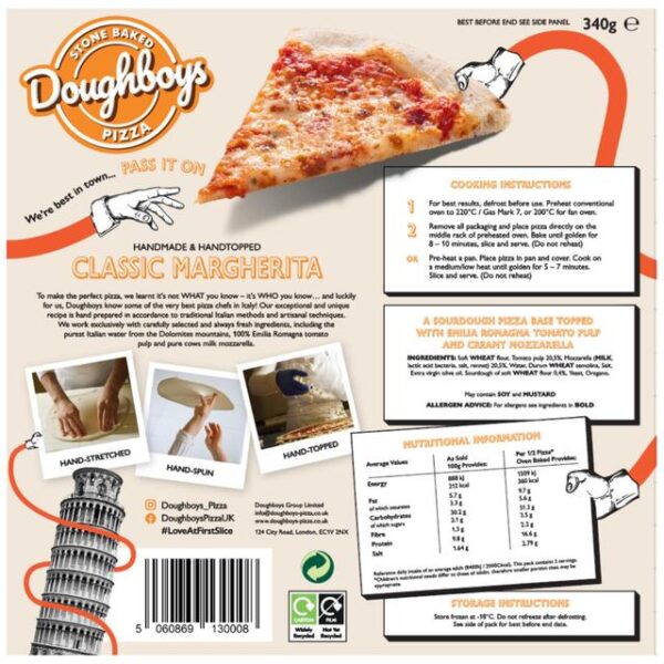 Doughboys classic margherita pizza - image 2