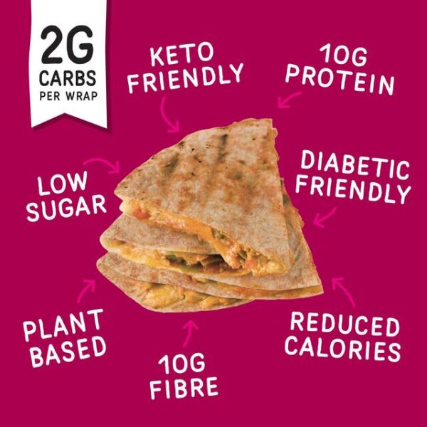 Fitbakes low carb tortilla wraps keto bread protein wrap - image 2