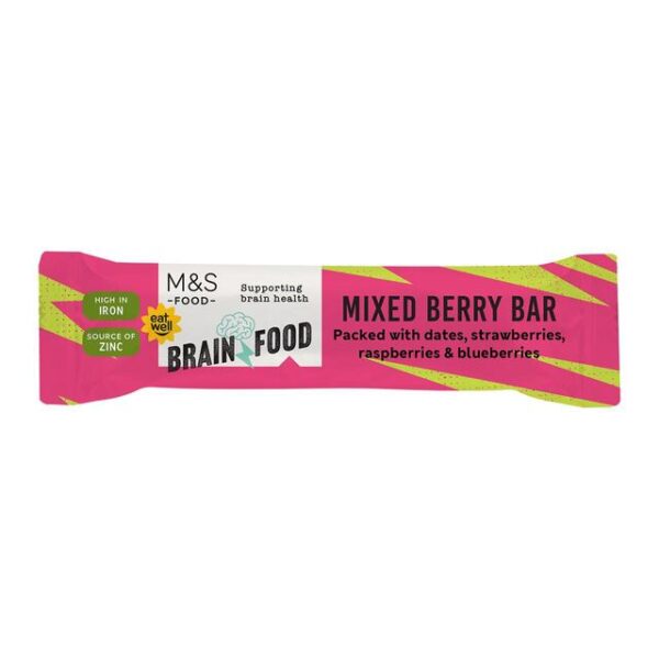 M&s mixed berry brain food bar
