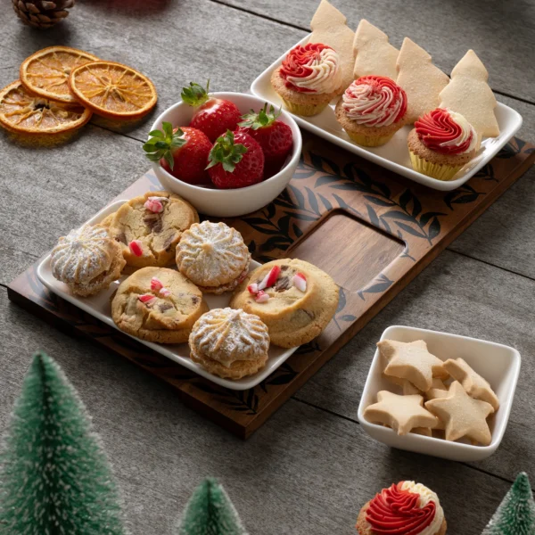 Belleek living graze acacia & porcelain tapas set - image 3