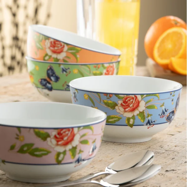 Aynsley cottage garden cereal bowls set of 4 - image 2