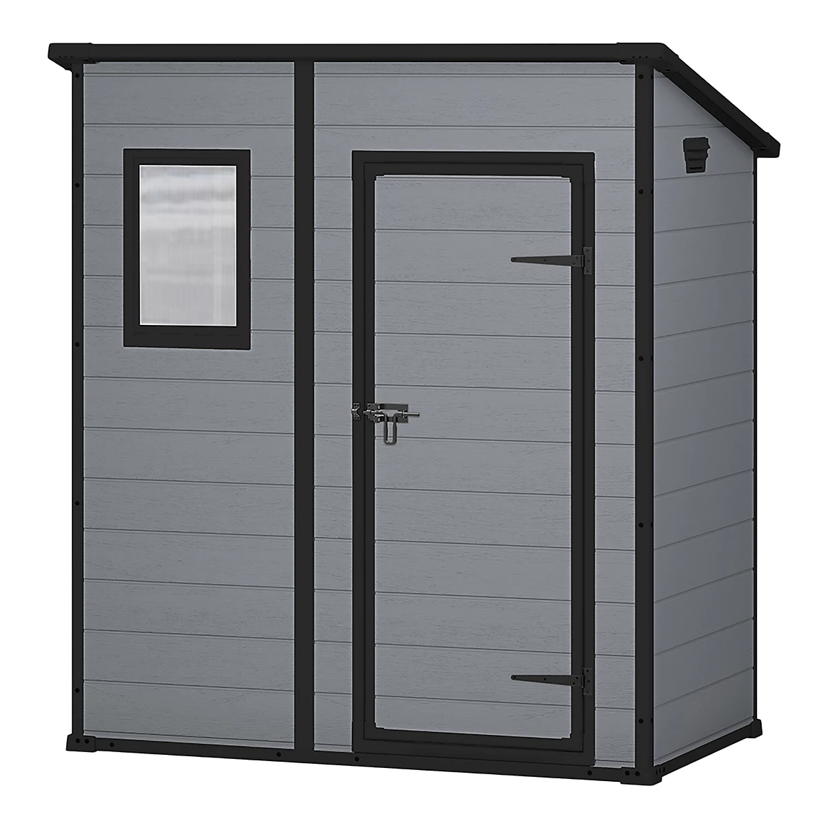 Klikstrom senner 6x4 ft pent grey shed with floor & 1 window Klikstrom senner 6x4 ft pent grey shed with floor & 1 window - image 2