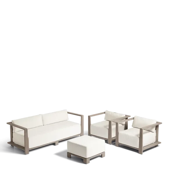 Swanmore Garden Sofa - Weathered Teak