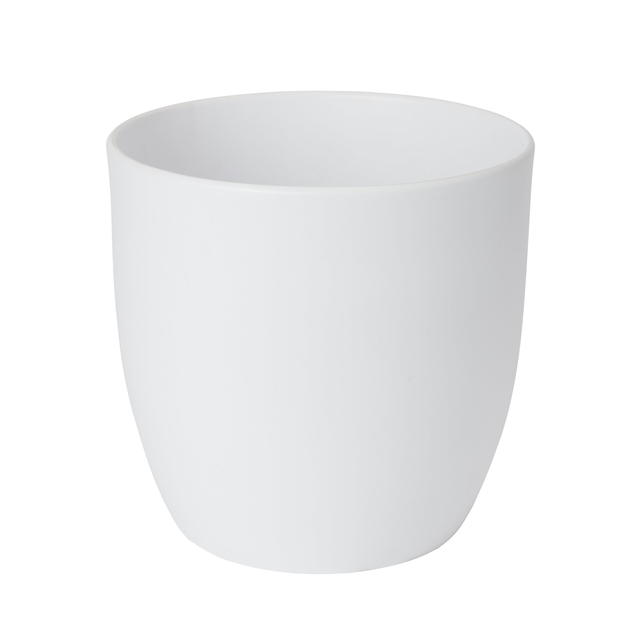 Verve white ceramic plant pot (dia) 27cm, (h)26cm, 11l Verve white ceramic plant pot (dia) 27cm, (h)26cm, 11l