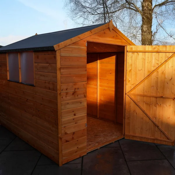 Waltons 8 x 6 value shiplap apex single door wooden garden storage shed - image 3