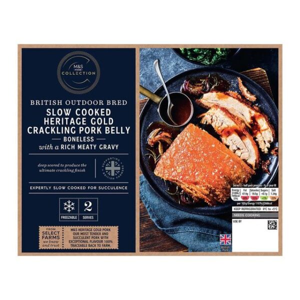 M&S Collection Heritage Gold Crackling Slow Cooked Pork Belly