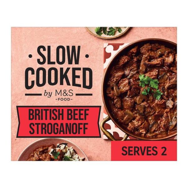 M&s slow cooked beef stroganoff