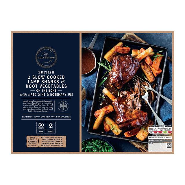 M&s collection 2 slow cooked lamb shanks & root vegetables M&s collection 2 slow cooked lamb shanks & root vegetables - image 2