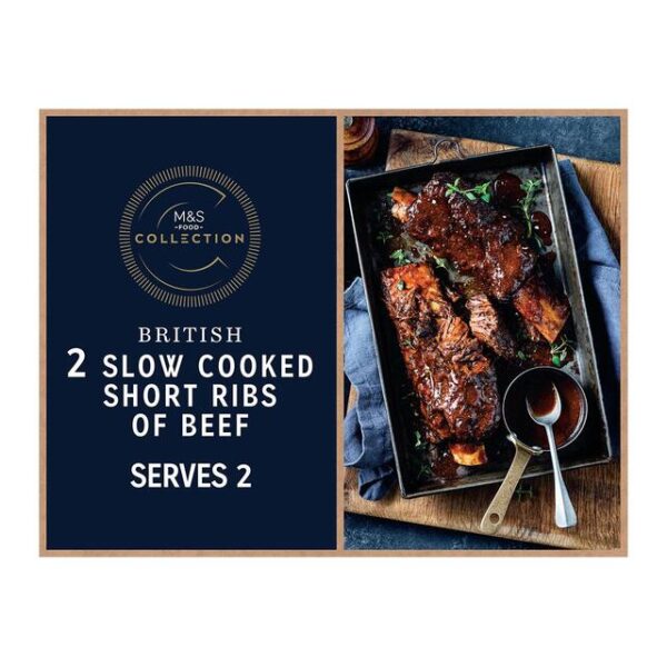 M&S Collection 2 Slow Cooked Short Ribs of Beef
