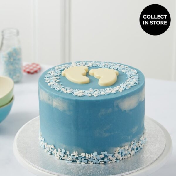 Baby shower cake - boy (serves 16)
