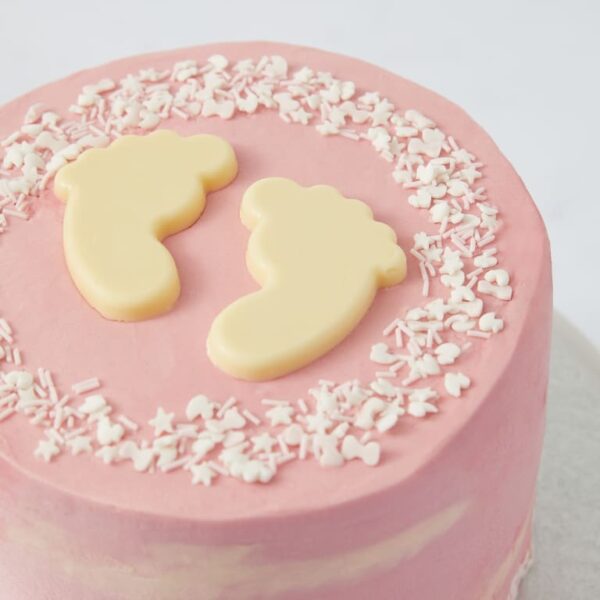 Baby shower cake - girl (serves 16) - image 3