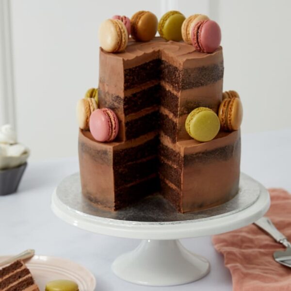 Chocolate two tier naked cake (serves 36) - image 4
