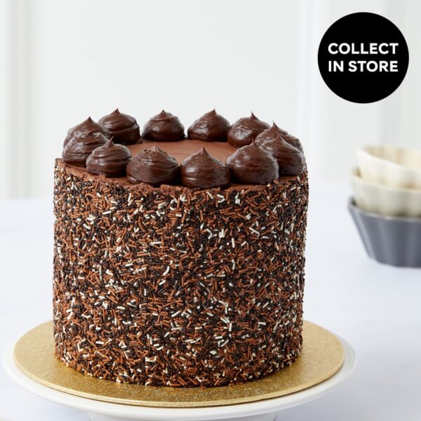 Milk dark & white chocolate layers cake (serves 12)