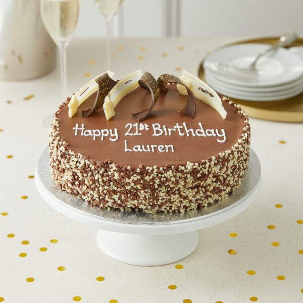Personalised Extremely Chocolatey Party Cake (Serves 25)