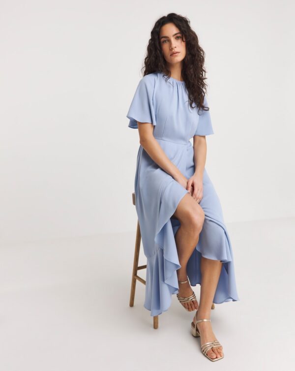 Joanna hope belt ruffle dress