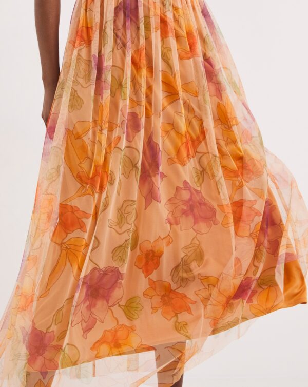 Joanna hope mesh beaded maxi dress