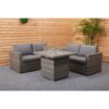 New Hampshire Conversation Firepit Set - Grey