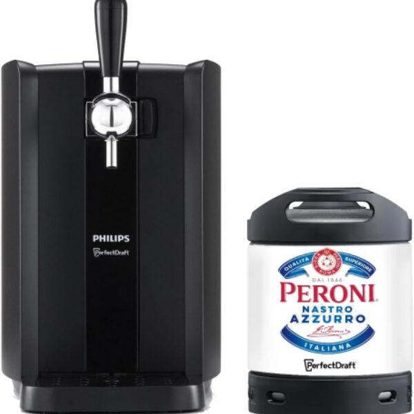 PerfectDraft Black Peroni Nastro Azzurro 6L Keg Bundle