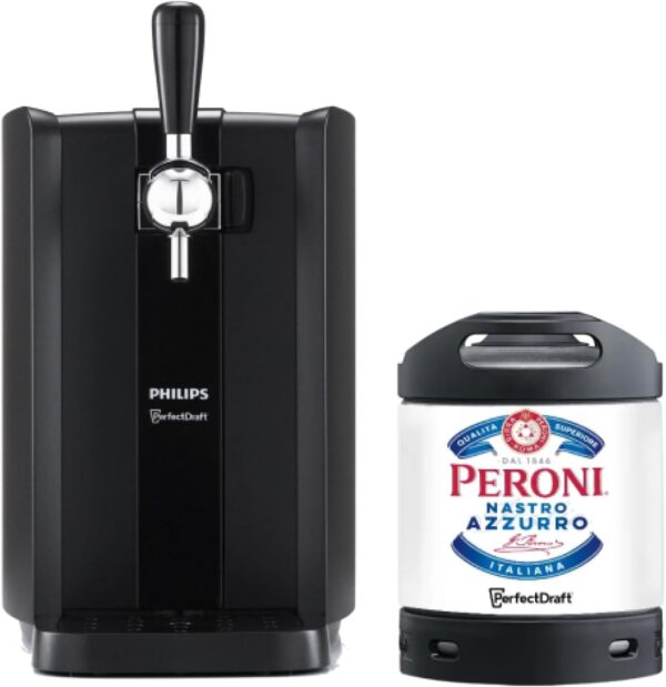 Perfectdraft black peroni nastro azzurro 6l keg bundle