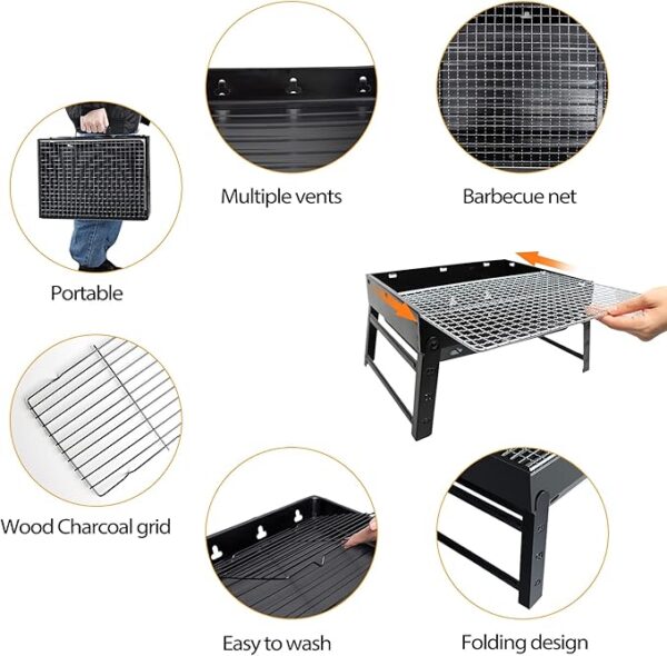 Kizmyee Portable Folding Charcoal Barbecue