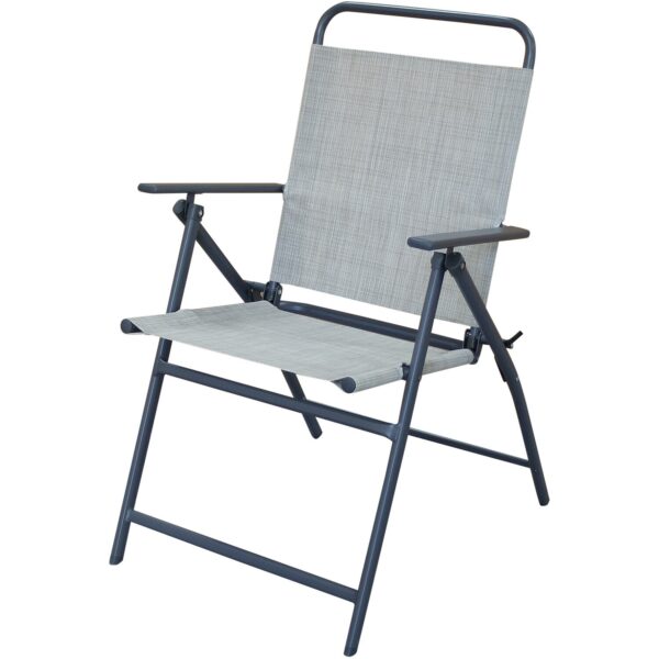Malay outdoor essentials safina 4 seater foldable patio dining set sage
