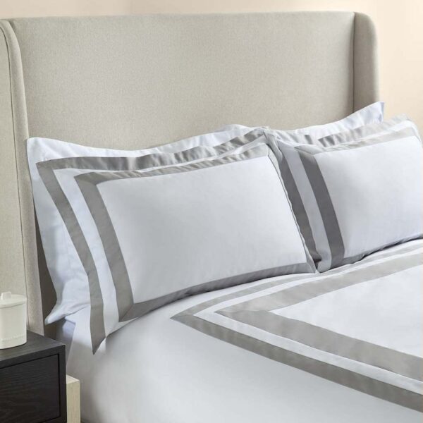 M&S X Kelly Hoppen Pure Cotton Double Border Bedding Set