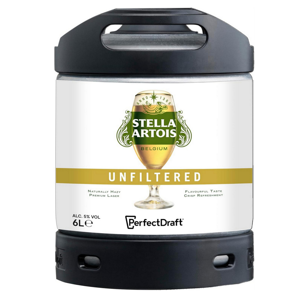 Perfectdraft stella artois unfiltered 6l draft beer keg Perfectdraft stella artois unfiltered 6l draft beer keg
