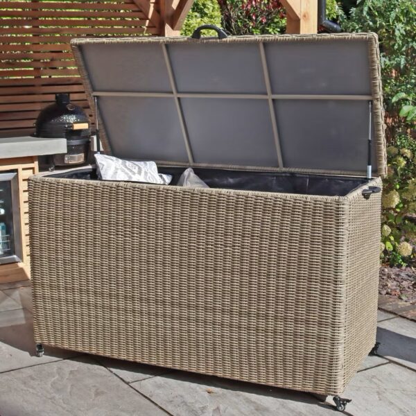 Alternative view of Wentworth Rattan Garden Storage Box