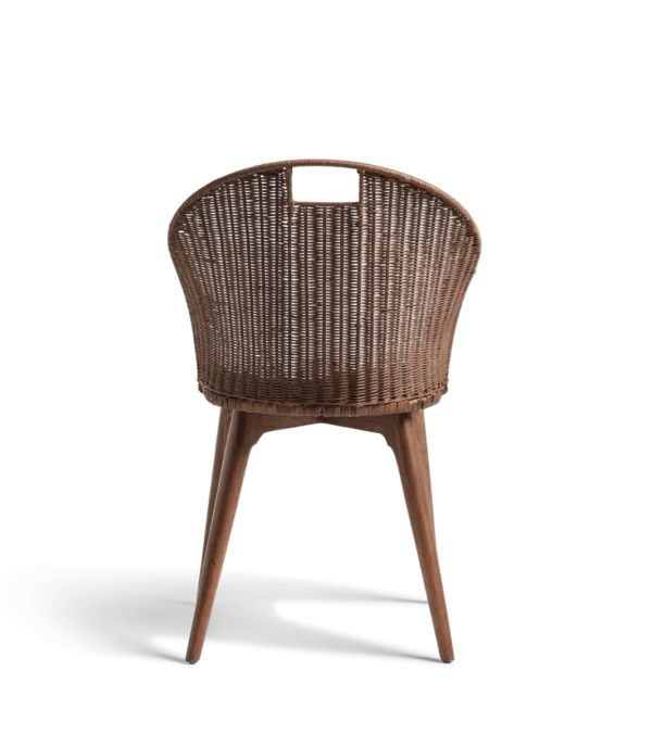Panela rattan dining chair in chestnut - image 4