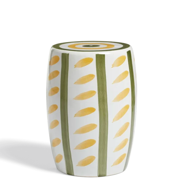 Rander Ceramic Stool - Spruce/Yellow