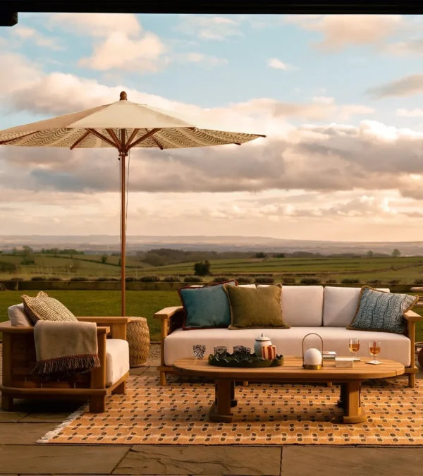 Verdandi garden sofa in natural teak - image 2