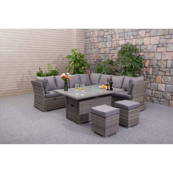 New hampshire 9 seater fire pit garden set – luxury outdoor comfort - image 4