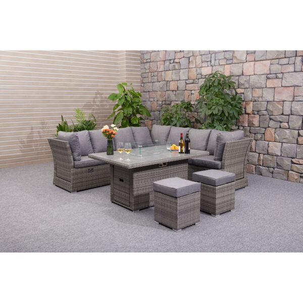 New Hampshire 9 Seater Fire Pit Garden Set – Luxury Outdoor Comfort