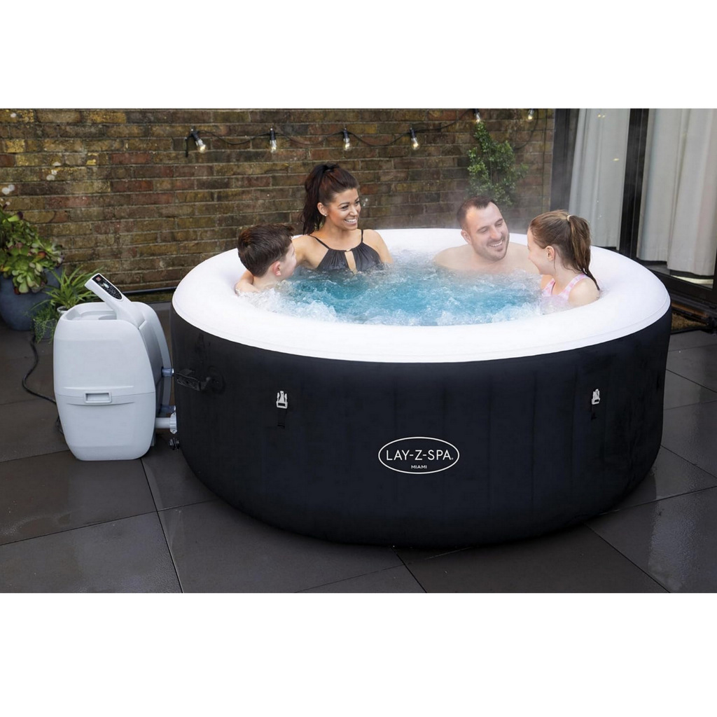 Lay-z-spa miami inflatable hot tub spa 2-4 person Lay-z-spa miami inflatable hot tub spa 2-4 person