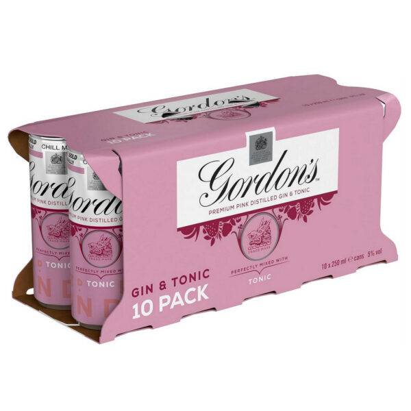 Gordon's premium pink distilled gin & tonic