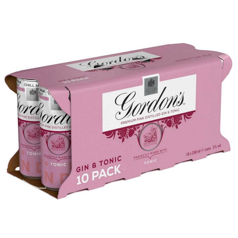 Gordon's premium pink distilled gin & tonic