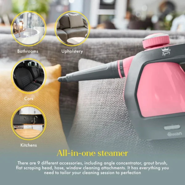 Lynsey's cleaning range - handheld steam cleaner