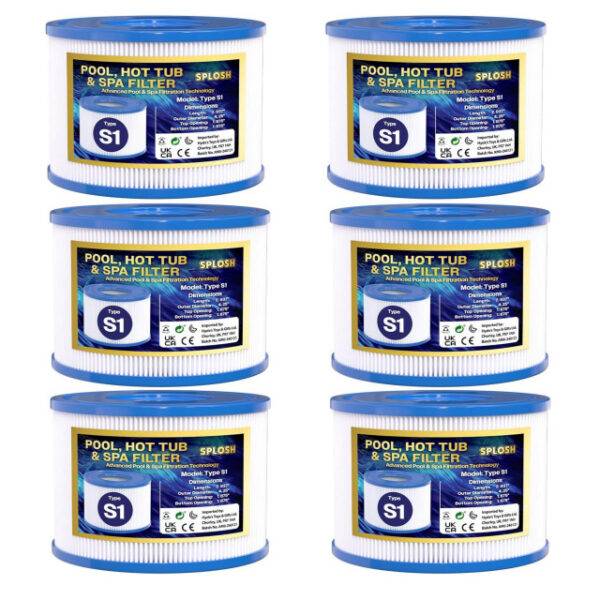 Splosh Type S1 Filter Cartridges – Pack of 6