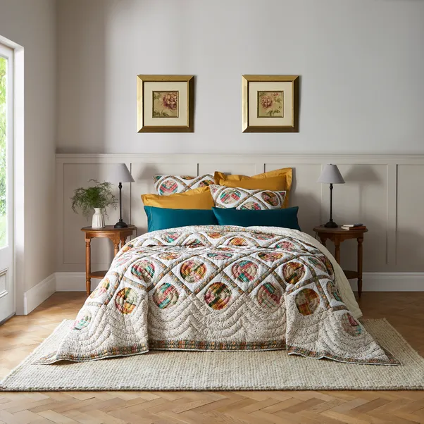 Dorma tove patchwork bedspread